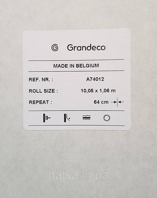 Шпалери вінілові на флізеліні Grandeco Ameli абстракція мазки смужки структурні темно-сині Київ - фото 4