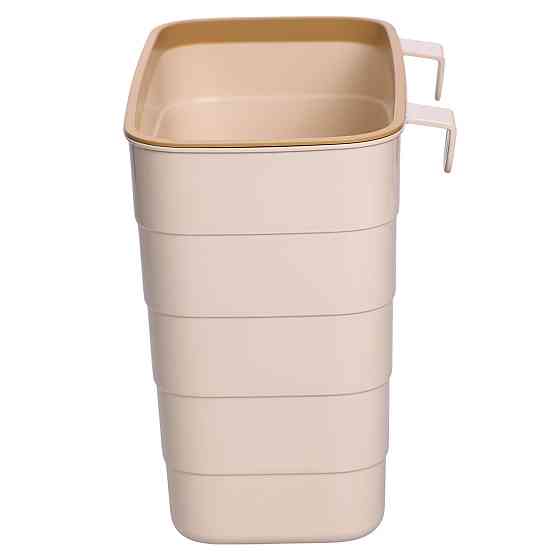 Пластикове сміттєве відро на дверцята 6 л, бежеве Київ