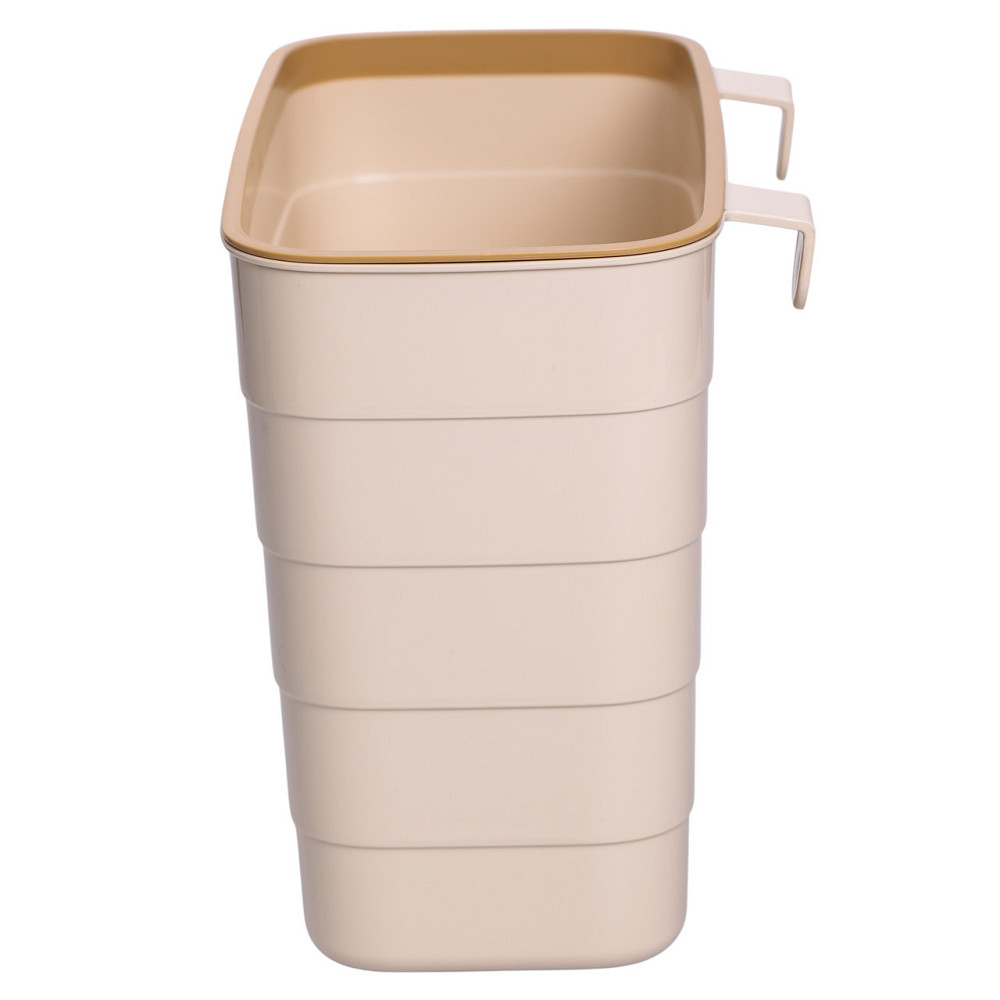 Пластикове сміттєве відро на дверцята 6 л, бежеве Київ - фото 5