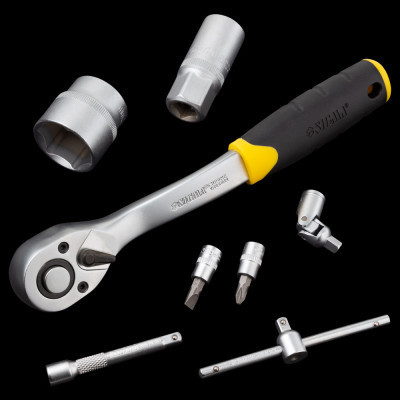 Набор инструментов Sigma насадок торцевых и с1/4" 1/2" 114шт CrV (6003781) Винница - изображение 10