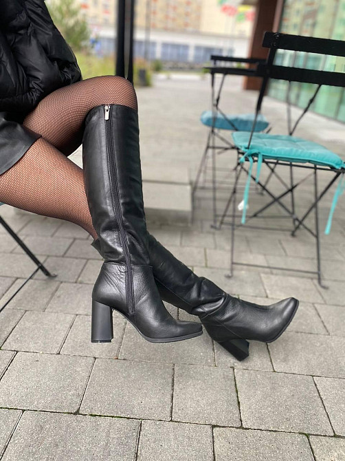 Nivelle Чоботи жіночі NIVELLE 1111 чорні (весна-осінь, шкіра натуральна) (6076) Коломия - фото 5