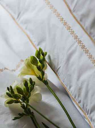 Ecotton Комплект постільної білизни Ecotton Євро з вишивкою та кантом український хрестик Gold Коломия