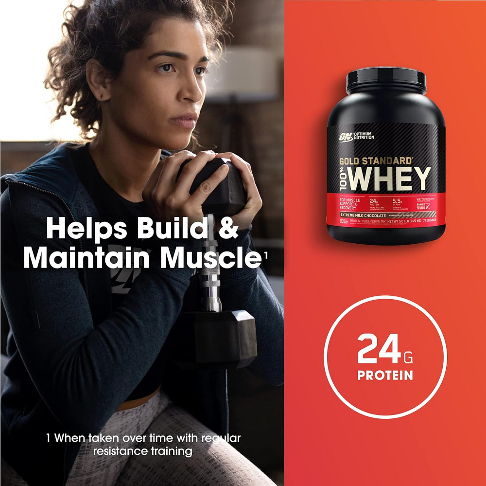 100% Whey Gold Standard  2,3 kg  (Extreme Milk Chocolate) Луцк - изображение 3