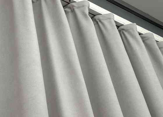 Шторна тканина мікровелюр Petek колір світло-сірий 1832ш Київ