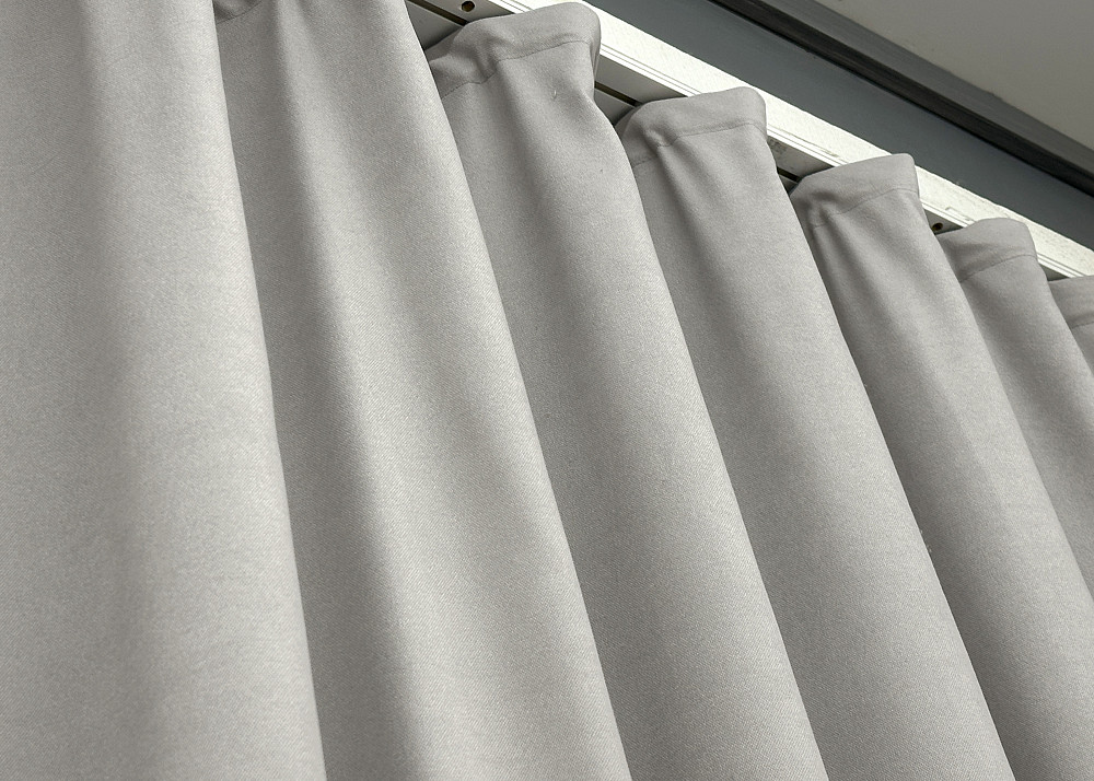 Шторная ткань микровелюр Petek цвет светло-серый 1832ш Киев - изображение 5