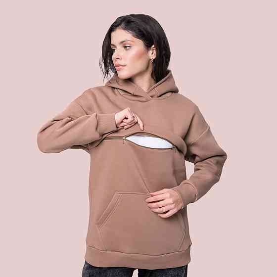 Худи для беременных и кормящих Какао Киев