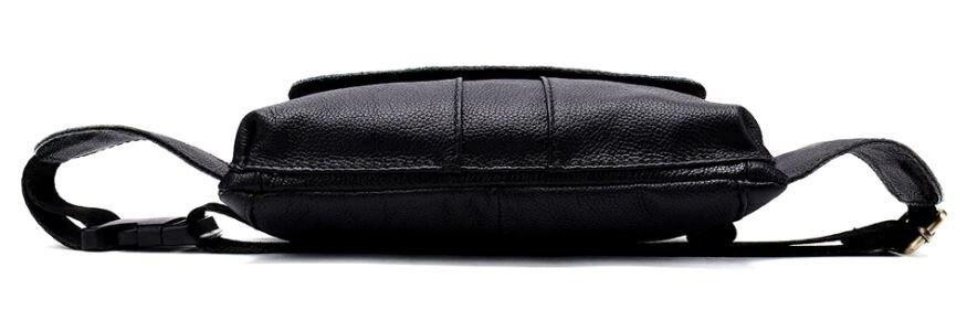 Бананка кожаная Vintage 14809 Черная Киев - изображение 4