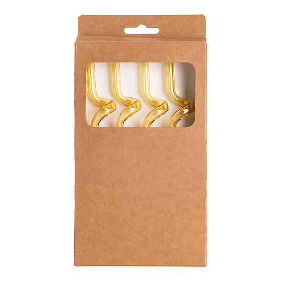 Набір з 4 скляних трубочок з чистячим ёршиком Київ