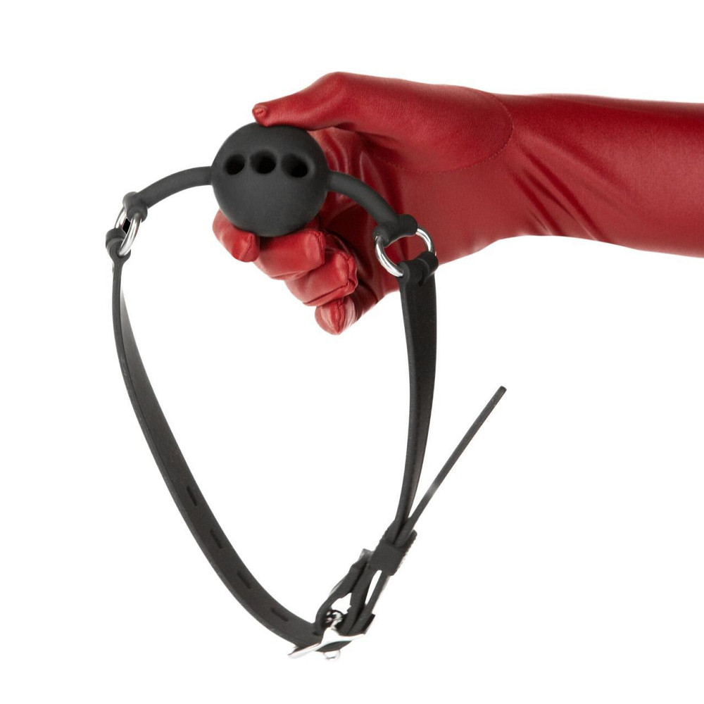 Кляп Punishment - Silicone Ball Gag - Black Sex Aura Київ - фото 4