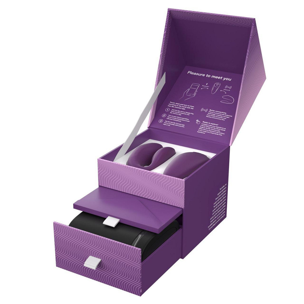 Смарт-вибратор для пар We-Vibe Chorus Purple, сенсорное управление вибрациями сжатием пульта Sex Aura Киев - изображение 9