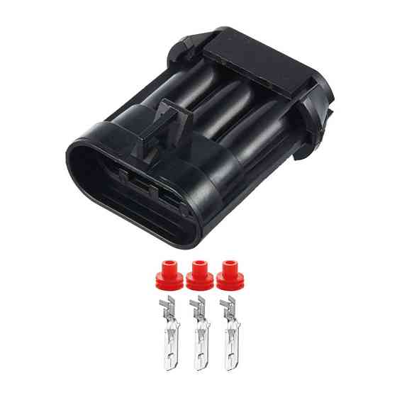 Роз'єм конектор 3-кон., Вентилятор Hella, 12124686, 15358681, APTIV (Delphi) Америка, Корея, Buick, Cadillac, Chevrolet 40591 Київ