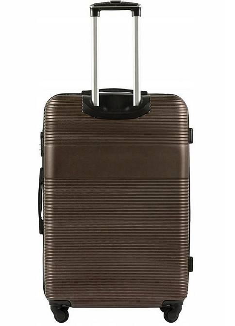 Чемодан пластиковый WINGS 5398 большой 75 см коричневый Киев - изображение 4