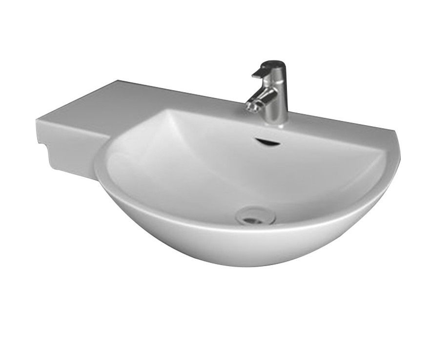 Раковина с полочкой Rak Ceramics Reserva Wing 75x81см Белый Киев - изображение 1