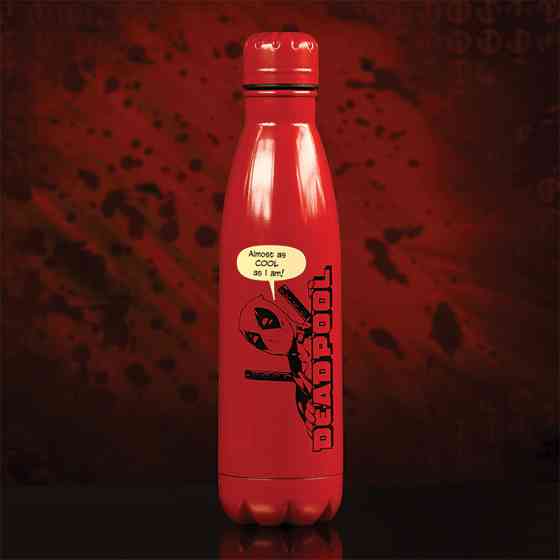 Термо пляшка для напоїв Deadpool, 500 мл, метал Ровно