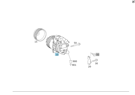 Mercedes-Benz  A0012309111 Компресор кондиціонера A-class W169 B-class W245 A-class C169 Одеса