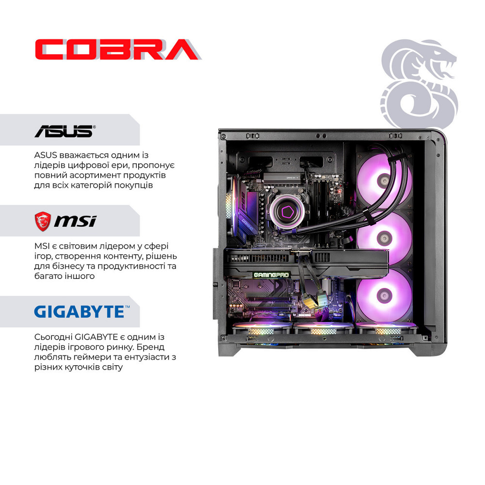 Персональний комп'ютер COBRA Gaming (A99X.32.H1S5.96XT.22094) ( 27592 ) Харьков - изображение 5