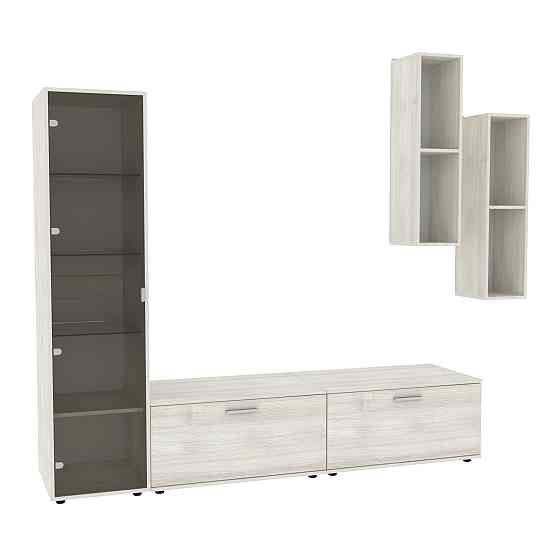 Стенка в гостиную Hugo-2, Дуб Шамоні Світлий, 2060х520х1700 Львов