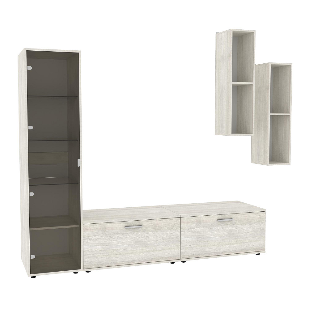 Стенка в гостиную Hugo-2, Дуб Шамоні Світлий, 2060х520х1700 Львов - изображение 1