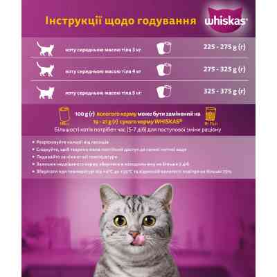 Консервы для кошек Whiskas с курицей в соусе 400 г (5900951305436) Винница