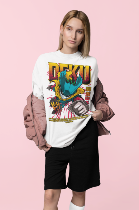 Футболка аниме Моя геройская академия оверсайз (S/M/L) Черний AnimeJ0770 Днепр - изображение 2