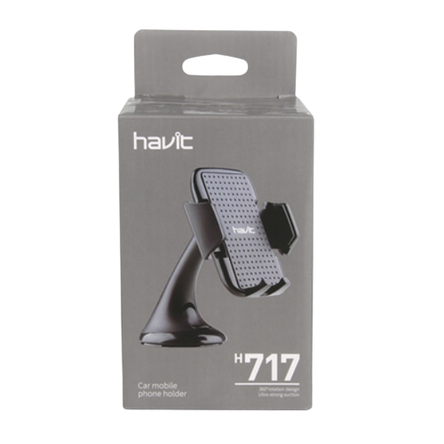 Тримач автомобільний для мобільного Havit HV-H717 чорний Житомир - фото 4