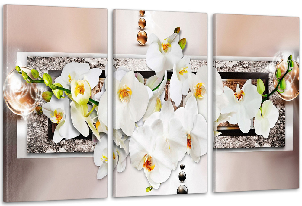 Модульна картина Абстракція Квіти Аrt-220_3А Київ - фото 1