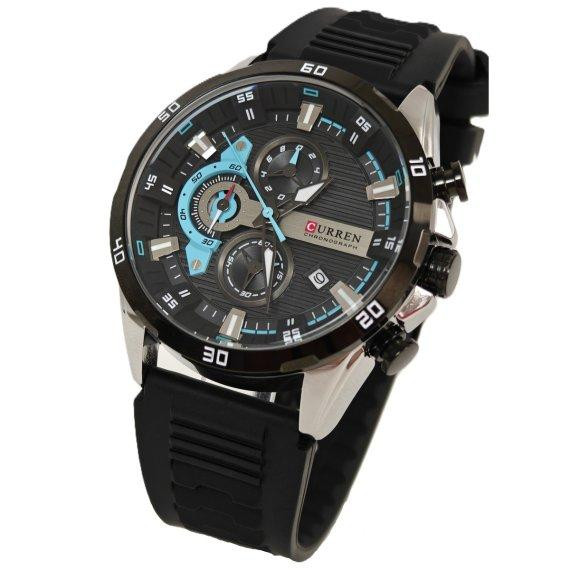 Годинник чоловічий наручний Curren Roberto Elastic Black (2 ремінці) Вінниця - фото 1