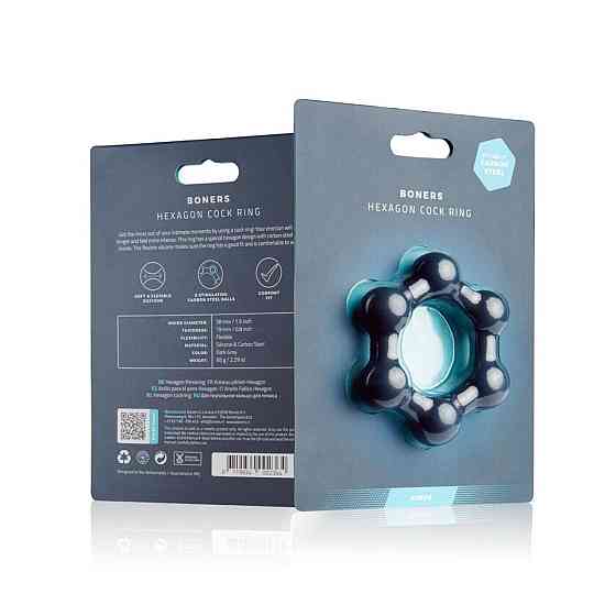 Ерекційне кільце Boners Hexagon Cock Ring Sex Aura Київ