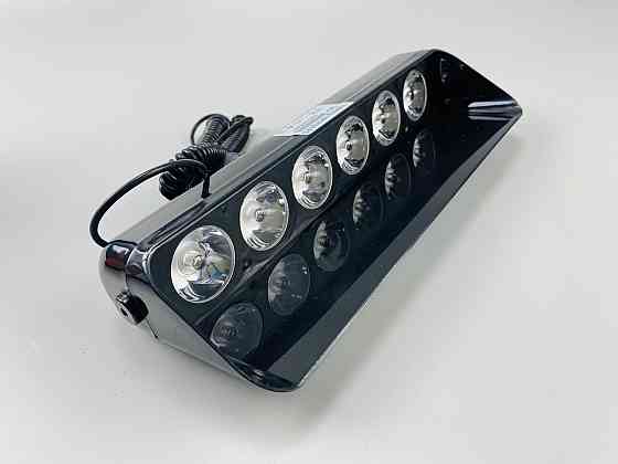 Лампа маячок проблисковий S6 автомобільний стробоскоп 9-80V 6 led діодів білий спалах (під скло) мигалка Мукачево