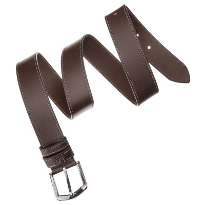 Ремень Grande Pelle Джинсовый Коричневый (11158) Винница - изображение 5