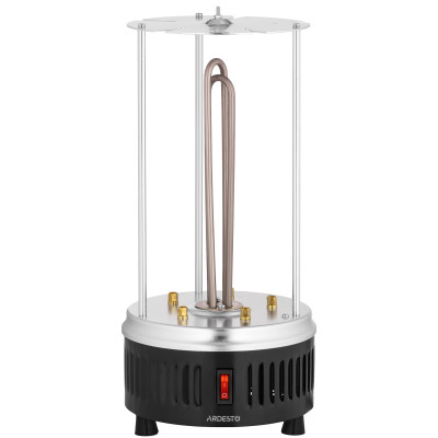 Электрошашлычница Ardesto VEG-HY1000, 900 Вт, 5 шампурів, обертання 360, U-подібні нагрівач (VEG-HY1000) Винница - изображение 2