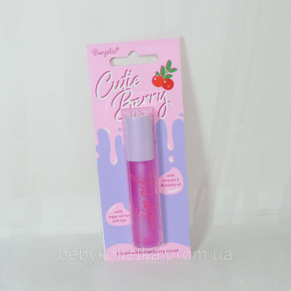 Масляные блески для губ с фруктовым ароматом Клюква Bonjolie 3 мл. Львов - изображение 1