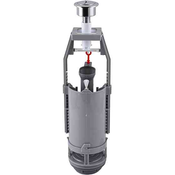 Комплект арматури для зливного бачка з нижнею подачею води  1/2 ″ та двома режимами зливу АБк2-10 Киев