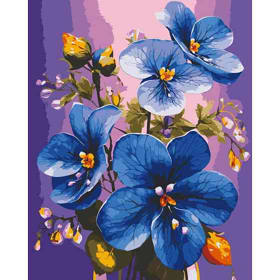 Картина за номерами "Сині фіалки" 13097-AC 40х50 см Вінниця