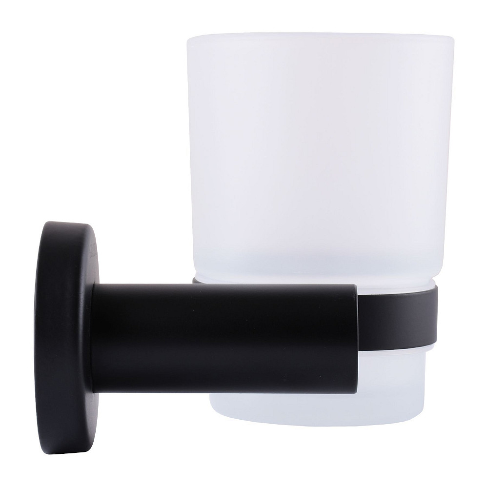 Стакан одинарний Globus Lux BS8409 чорний матовий SUS304 Луцк - изображение 2