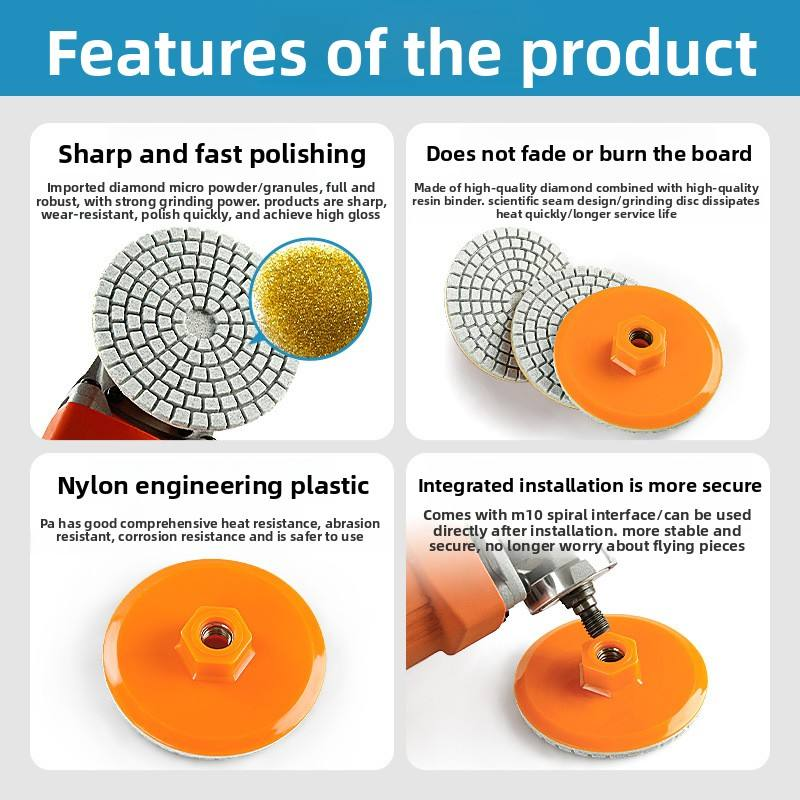 Алмазный полировочный диск 80мм для шлифовки камня Киев - изображение 2