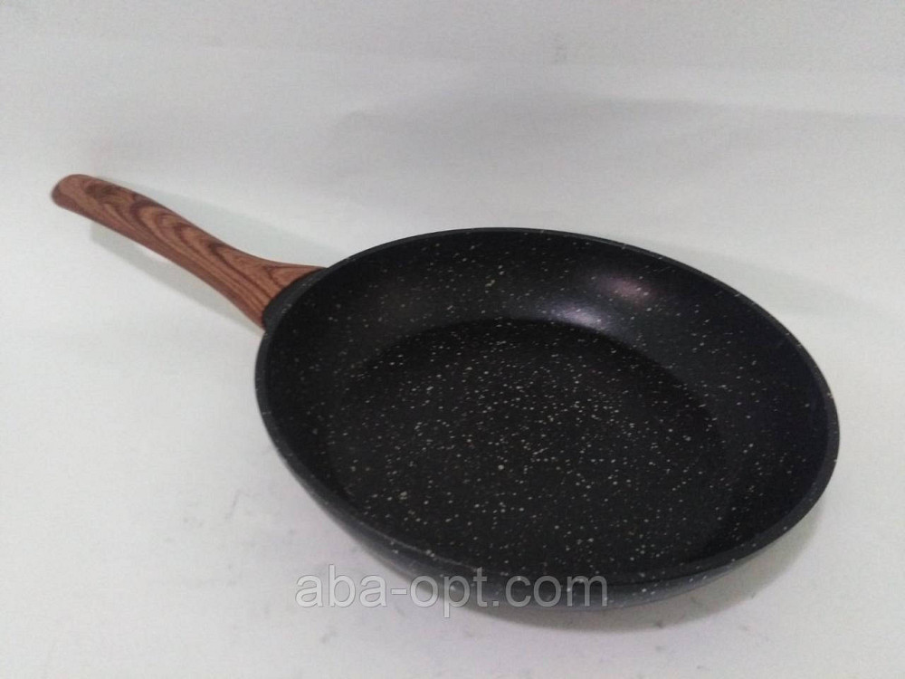 Сковорода гранитное антипригарное покрытие з коричневою ручкой Ø 22 см (шт).Aba-Opt Одесса - изображение 1