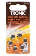 Батарейки для слуховых аппаратов Tronic PR48 (13) Zinc Air 1.45 Вольта, 6 штук, цинково-воздушные Киев