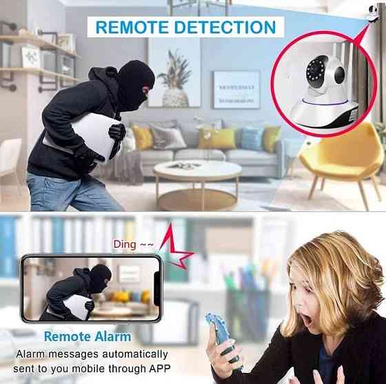 Бездротова поворотна Wi-Fi IP камера SMART PRO Q5, з датчиком руху Харків