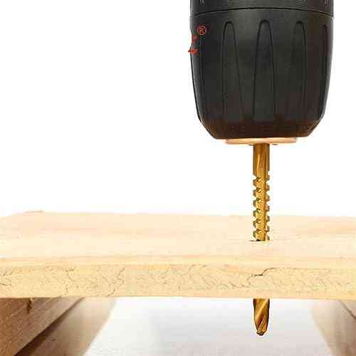 Набор фрезерных сверл 6 шт HSS с титановым покрытием, для дерева, пластика и металла Киев