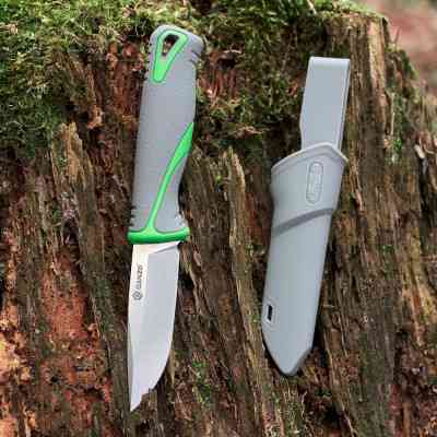 Ніж Ganzo G807-GY Сірий з ножнами (G807GY) Вінниця