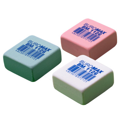 Гумка Buromax квадратна, 28х28х13 мм асорті кольорів (BM.1126) Вінниця - фото 1