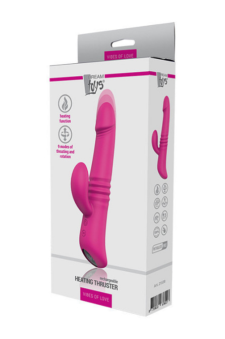 Вибромассажер с функцией нагрева HEATING THRUSTER MAGENTA Sex Aura Киев - изображение 3