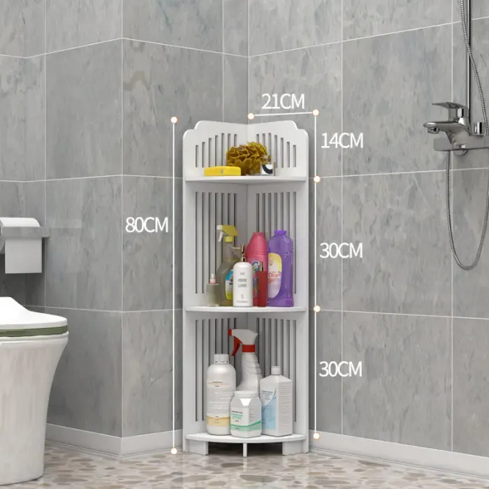 Декоративная угловая полка на три яруса для ванной Коломия - фото 3