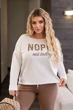 Жіночий спортивний костюм двонитка "Foll" | Норма і батал Капучіно, 54-56 Київ