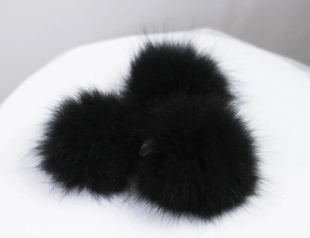 Меховые бубоны из натурального меха песца (хвостовая часть) 9-10см Харьков - изображение 2