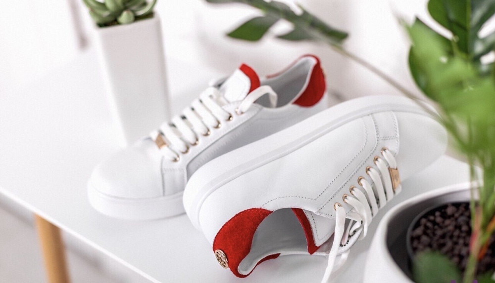 Abbi Кеди жіночі ABBI 21600 білий/червоний (весна-осінь, шкіра натуральна) (2724) лише 37р. Коломия - фото 4