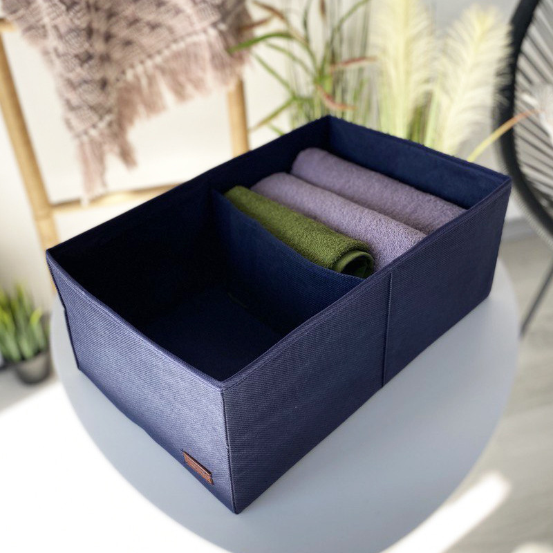 Органайзер для вертикального зберігання на два відділення HY-2V-Blue (Синій) Суми - фото 1