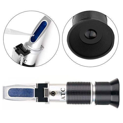 Рефрактометр портативный ручной комплексный 3в1 для меда, контроля сахаристости, влажности и плотности RZ127 Киев - изображение 4