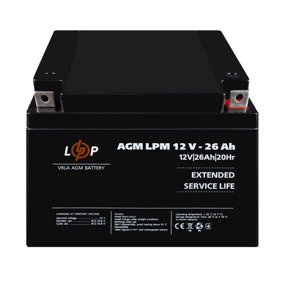Аккумулятор AGM LPM 12V - 26 Ah Киев - изображение 2